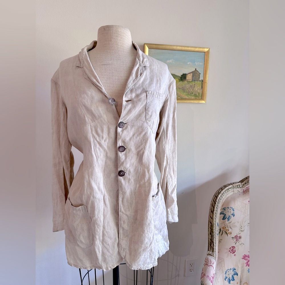 Very Vintage Linen Blazer with Magnolia Pearl
Or Pas de Calais like Charm